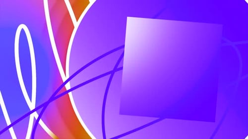 Abstract geometric shapes in contrasting bright colors