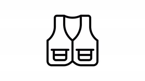 Animation Safety Vest Icon
