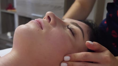 Facial Massage and Spa Treatment for Perfect Skin in a Luxury Wellness Center
