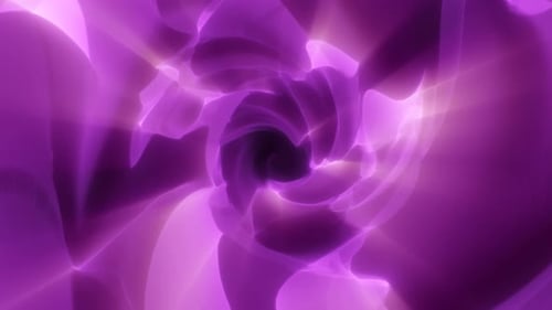 Abstract futuristic background of purple glowing energy waves and hi-tech magic lines