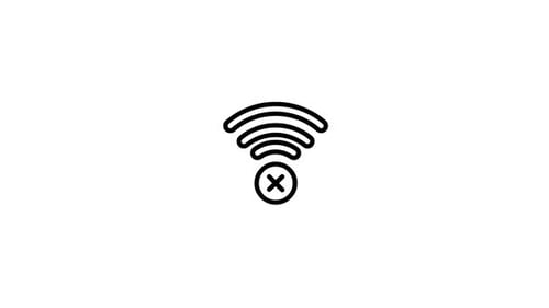 Animated Wi-Fi Signal Loss Icon