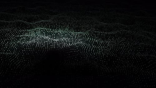 Dynamic Abstract Particle Wave Field Background