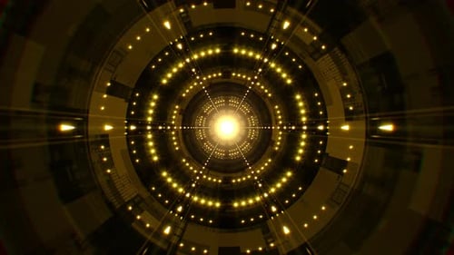 Yellow Light Tunnel Through