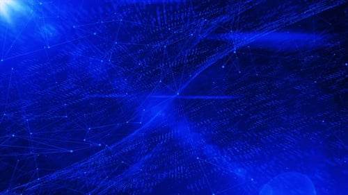 Technology Plexus Network Background Blue
