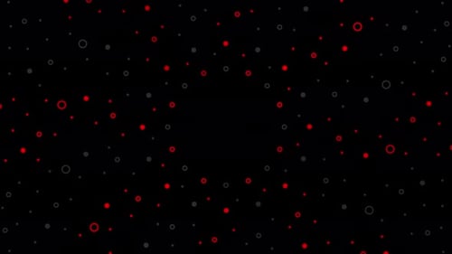 Abstract Geometric Dots and Circles Background Animation