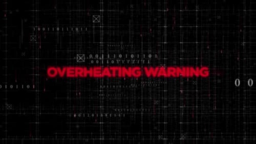 Futuristic Digital Grid Glitch Text Reveal