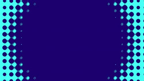 Dark Blue With Cyan Equalizer Vj Loop Background Animation