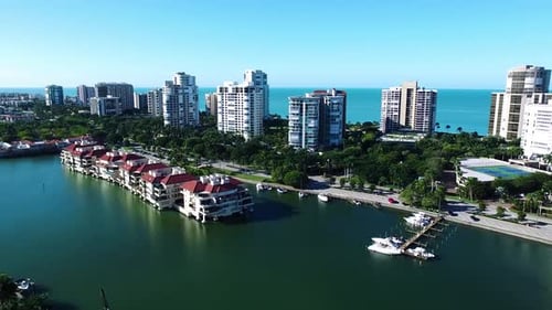 Highrises Between Marina and Aerial Architecture
