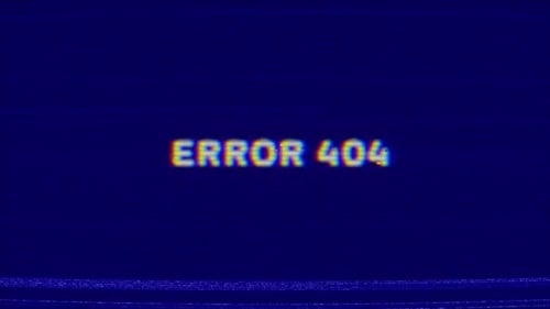 Glitch Text Reveal with Error 404 Message