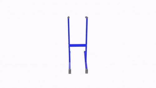 Blue Parallel Bar Exercise Equipment