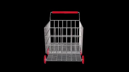 Animated 3D Rotating Shopping Cart for E-commerce