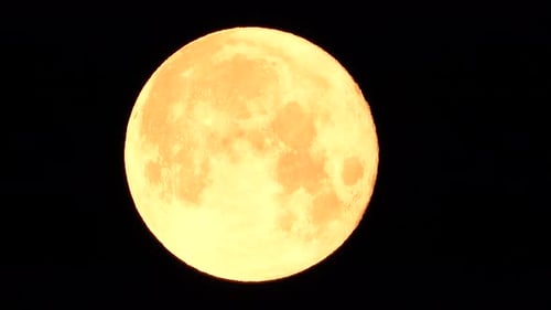 Detailed Close-Up of the Moon at Night