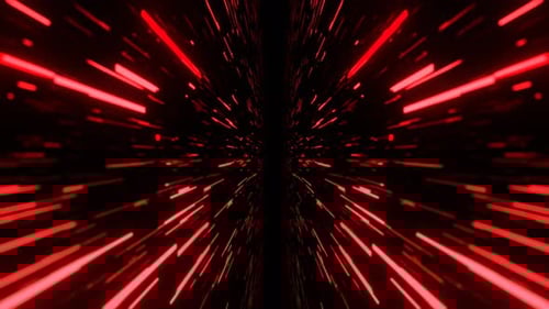 Red Abstract Light Speed Effect Background Vj Loop In 4K