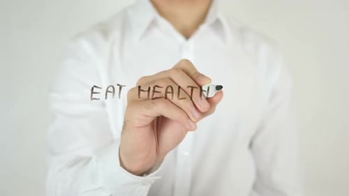 Eat Healthy, Written on Glass