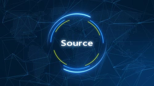 Source Text Effect Technology Background