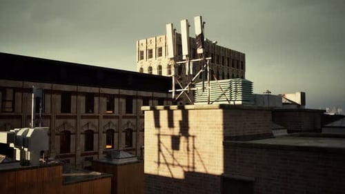 A View of a Building From the Roof of a Building