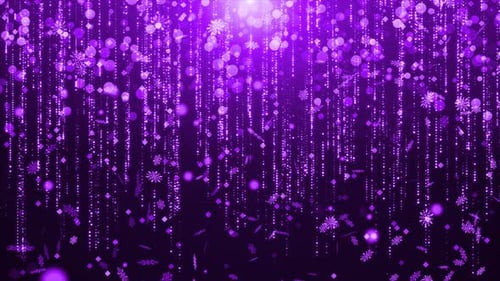 Purple Christmas Background Loop V7