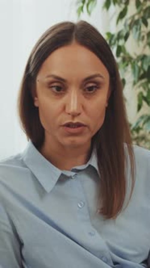 Woman Feeling Emotional During Therapy Session