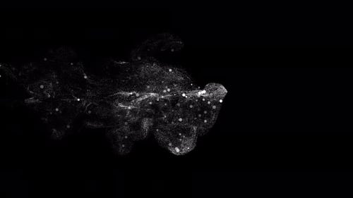 Fluid Particle Swirl Logo Reveal Animation