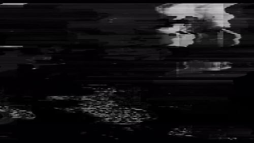 Digital Glitch Static Transition Overlay