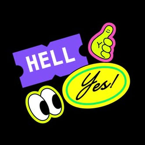 Adesivo Hell Yes