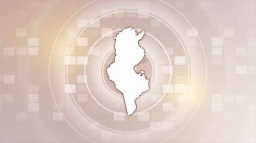 Modern Tunisia Map Reveal for Corporate Presentations