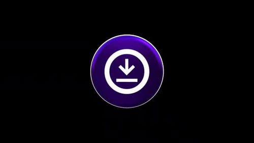 Modern Glossy 3D Download Icon Animation