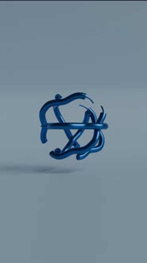 Animation 3D en boucle satisfaisante perpétuelle