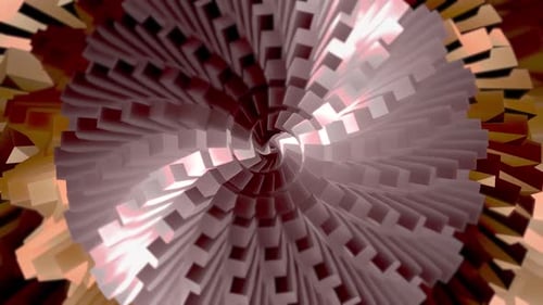 Animation d'objets 3D rotatifs géométriques abstraits 0,3. 4 K