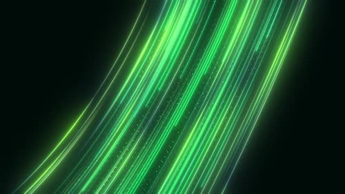 Línea dinámica de flujo de datos de Ai visualizado con líneas V4