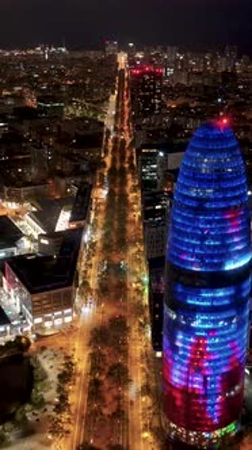 Glories Tower At Barcelona In Catalonia Spain.
