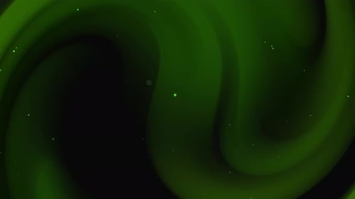 Green Fluid Abstract Organic Motion Liquid Dark
