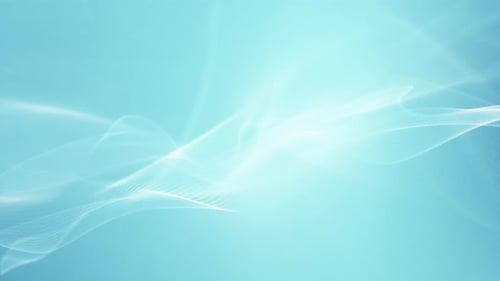 Subtile fließende Zyan-Kurven — Nahtlose Loop-Animation