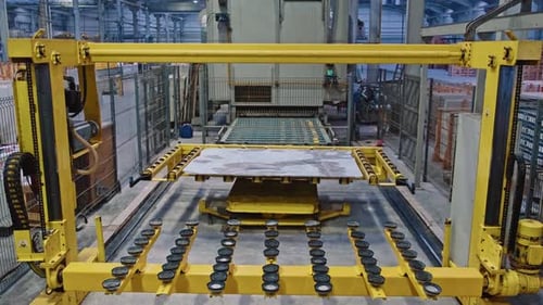 Sistema de elevación por vacío para losas de mármol