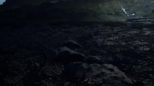 A Mountain with a Very Tall Rock Formation