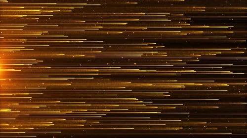 Abstract Golden Digital Particle Background Loop V2