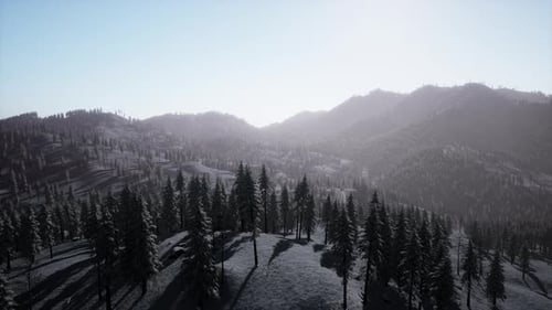 Splendide paysage alpin en hiver