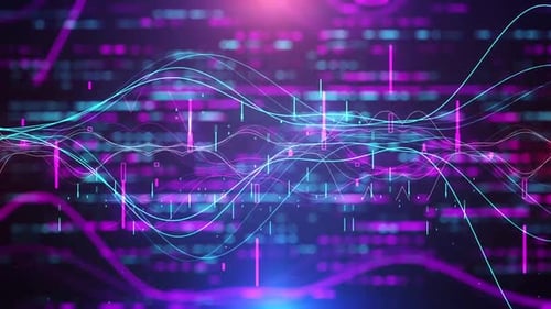 animated pulse sound colorful background