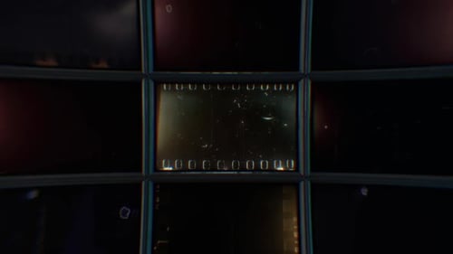 Glitch Digital Screen Grid Intro Transition