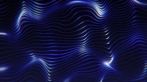 Abstract Futuristic Waveform Lines Motion Background Loop