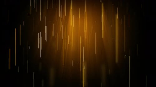 Abstract Golden Background With Golden Neon Lines Loop 2