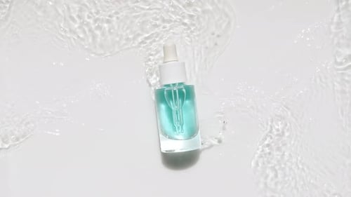 Blue Serum Bottle in Rippling Water