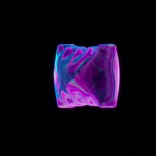 Animated element of brutalist geometric shapes Rectangle Wave 01