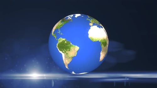 realistischer rotierender Erdplanet. Vd 784