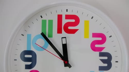 Kids Clocks on White Background