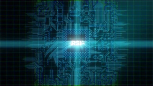 Ai Cybersecurity On Abstract Line Digital Technology Background