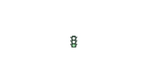 Green Light Traffic Signal Icon Animation