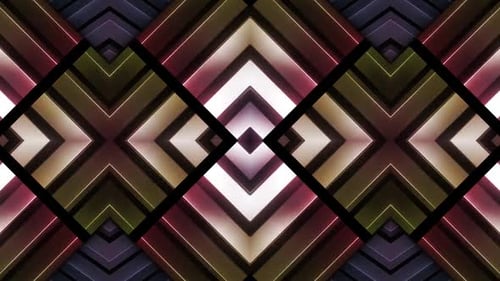 Dynamic Abstract Geometric Glowing Light Rays Loop Background