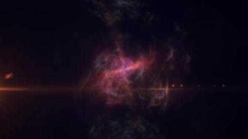 Gelborange Energie, kosmischer Staub und Wellenlinien, futuristisch, magisch, leuchtend hell.
Zusammenfassung
