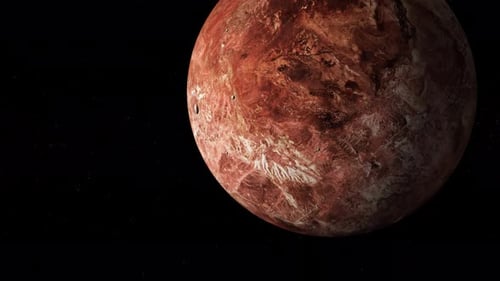 Rotated Realistic Makemake Fictional Planet View In Space